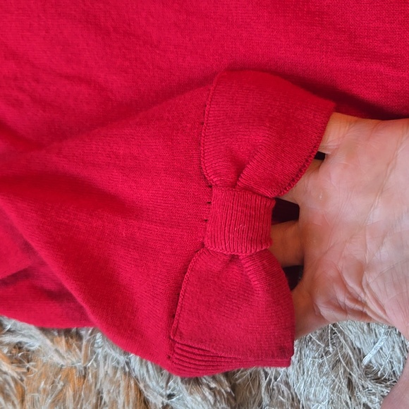 Kate Spade red cardigan with bow details - Picture 5 of 14